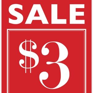 $3 sale